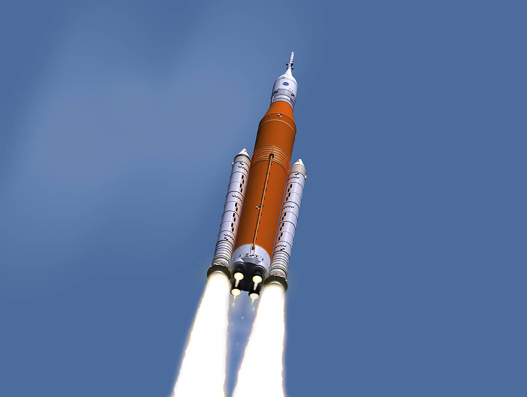 SLS Engines firing